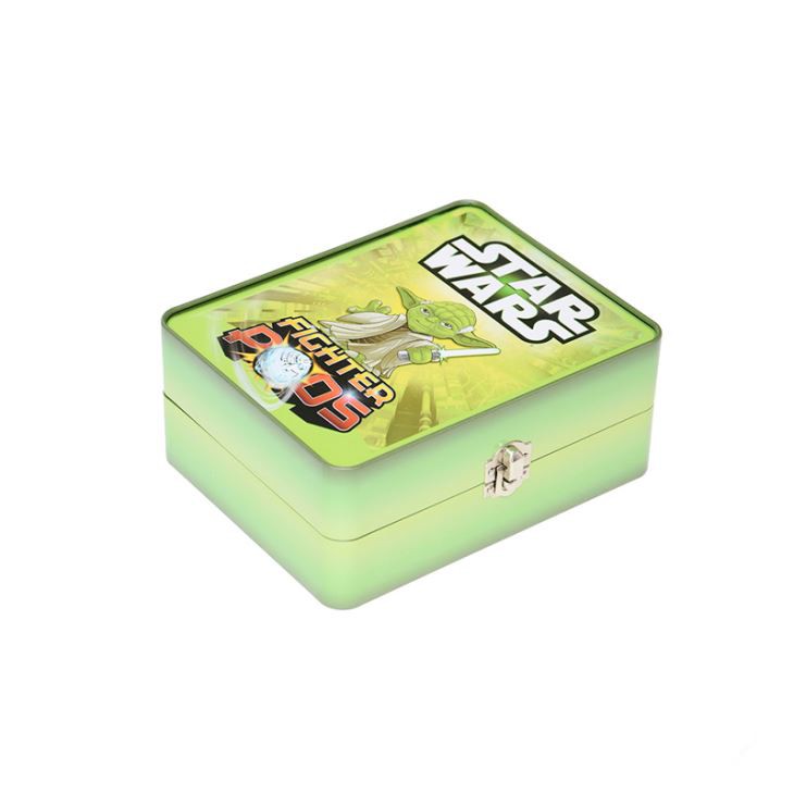 كتاب كتاب حاوية الطفل الشامل القصدير مربع