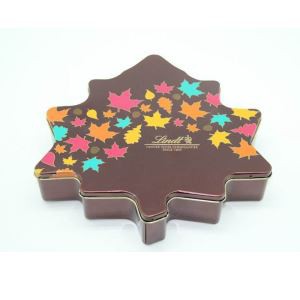 CMYK الطباعة مابل ليف Oem القصدير هدية مربع