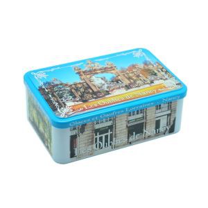 صندوق صفيح مخصص مع غطاء مفصلي